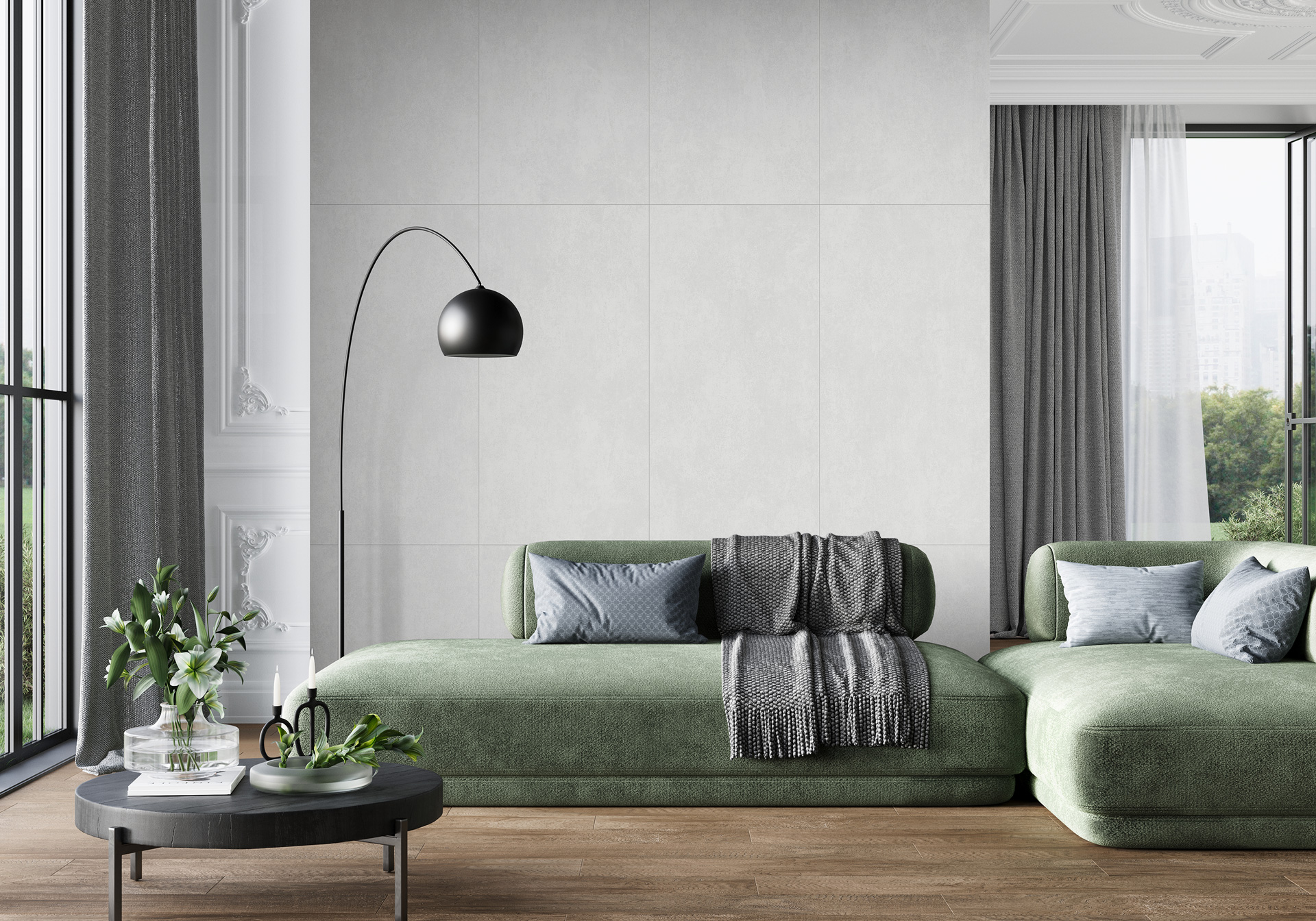 Фото в интерьере Alma Ceramica Beton Pro