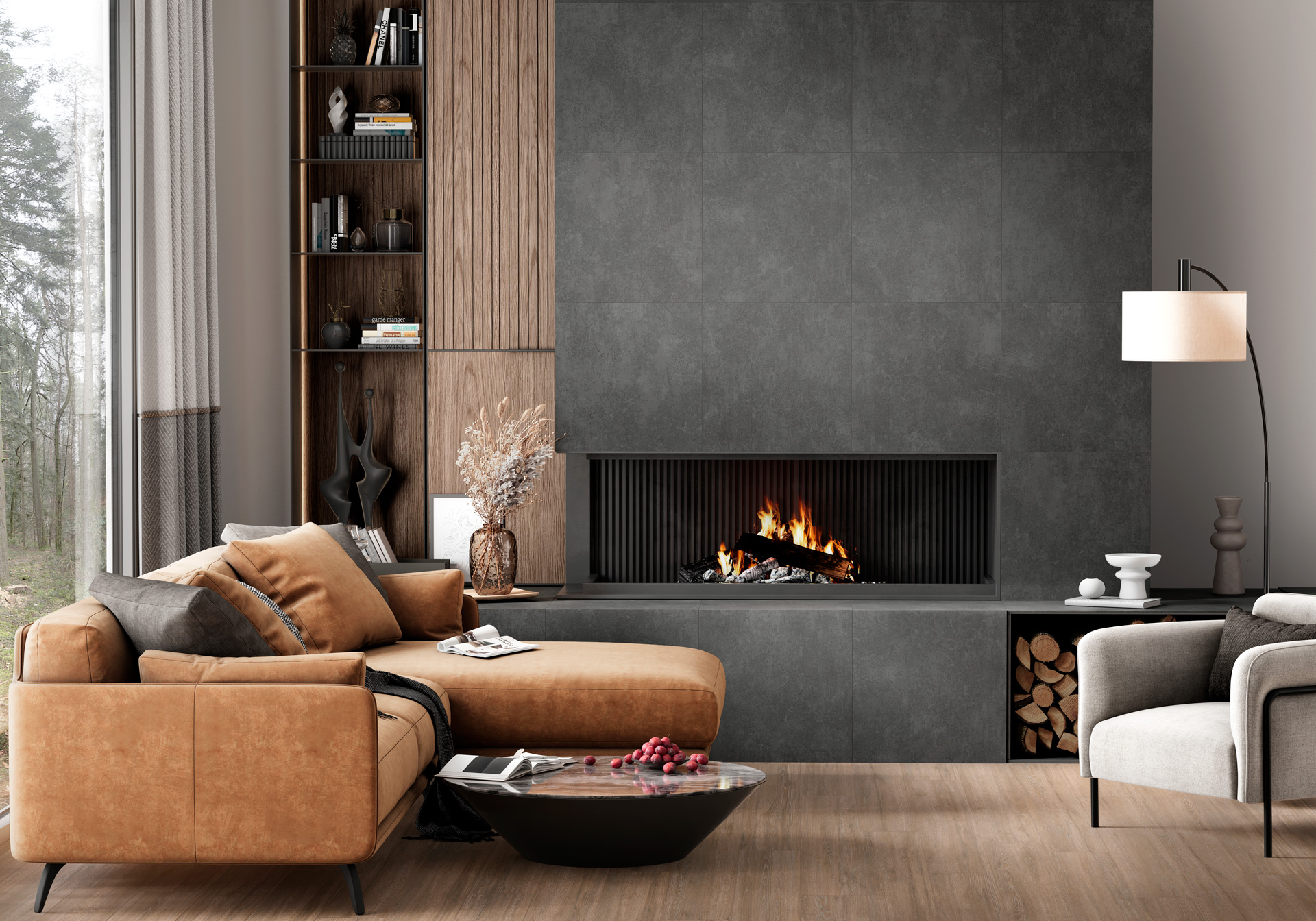 Фото в интерьере Alma Ceramica Beton Pro
