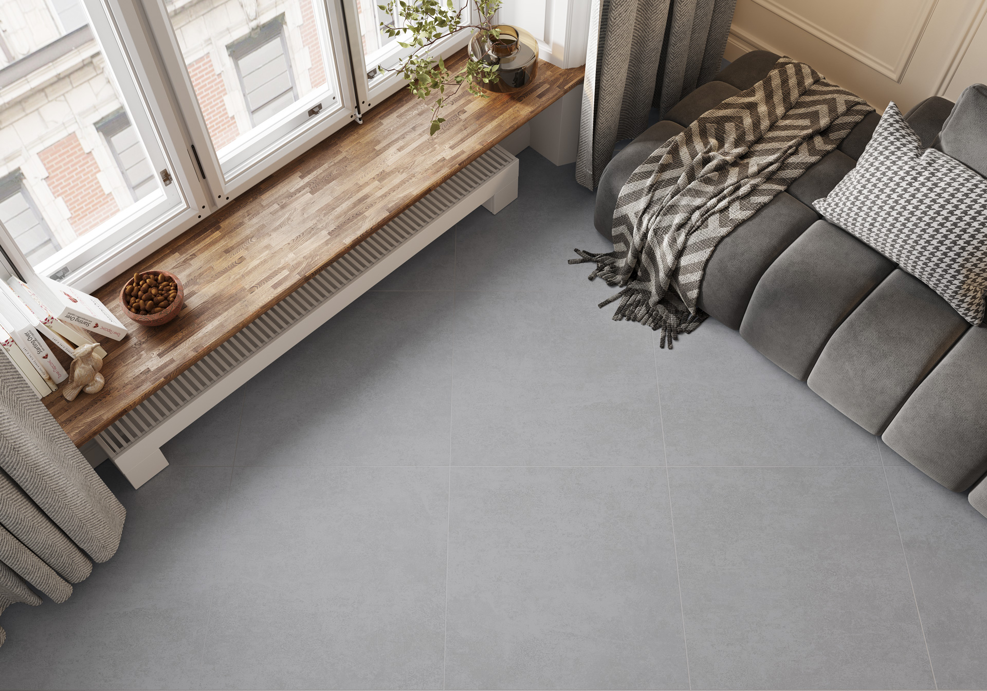Фото в интерьере Alma Ceramica Beton Pro