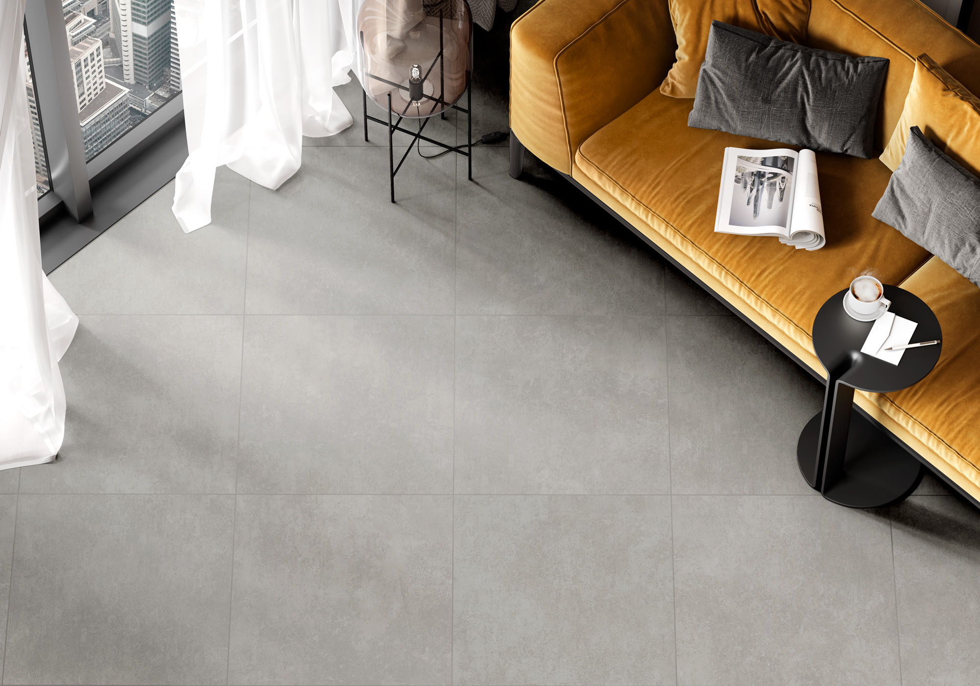 Фото в интерьере Alma Ceramica Beton Pro
