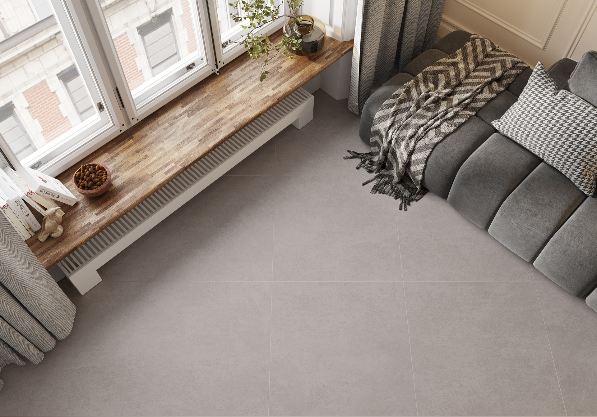 Фото в интерьере Alma Ceramica Beton Pro