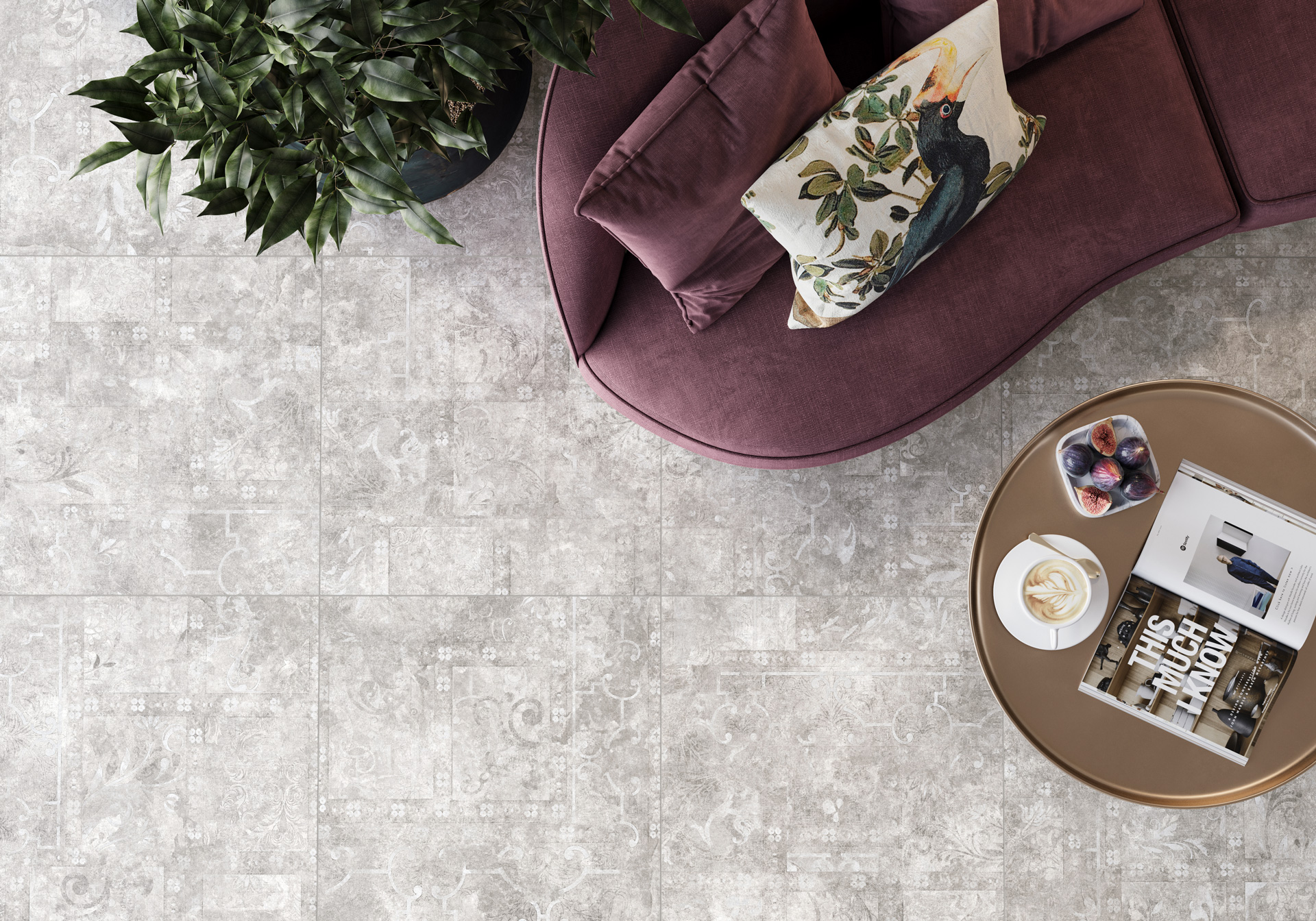Фото в интерьере Alma Ceramica Beton Pro