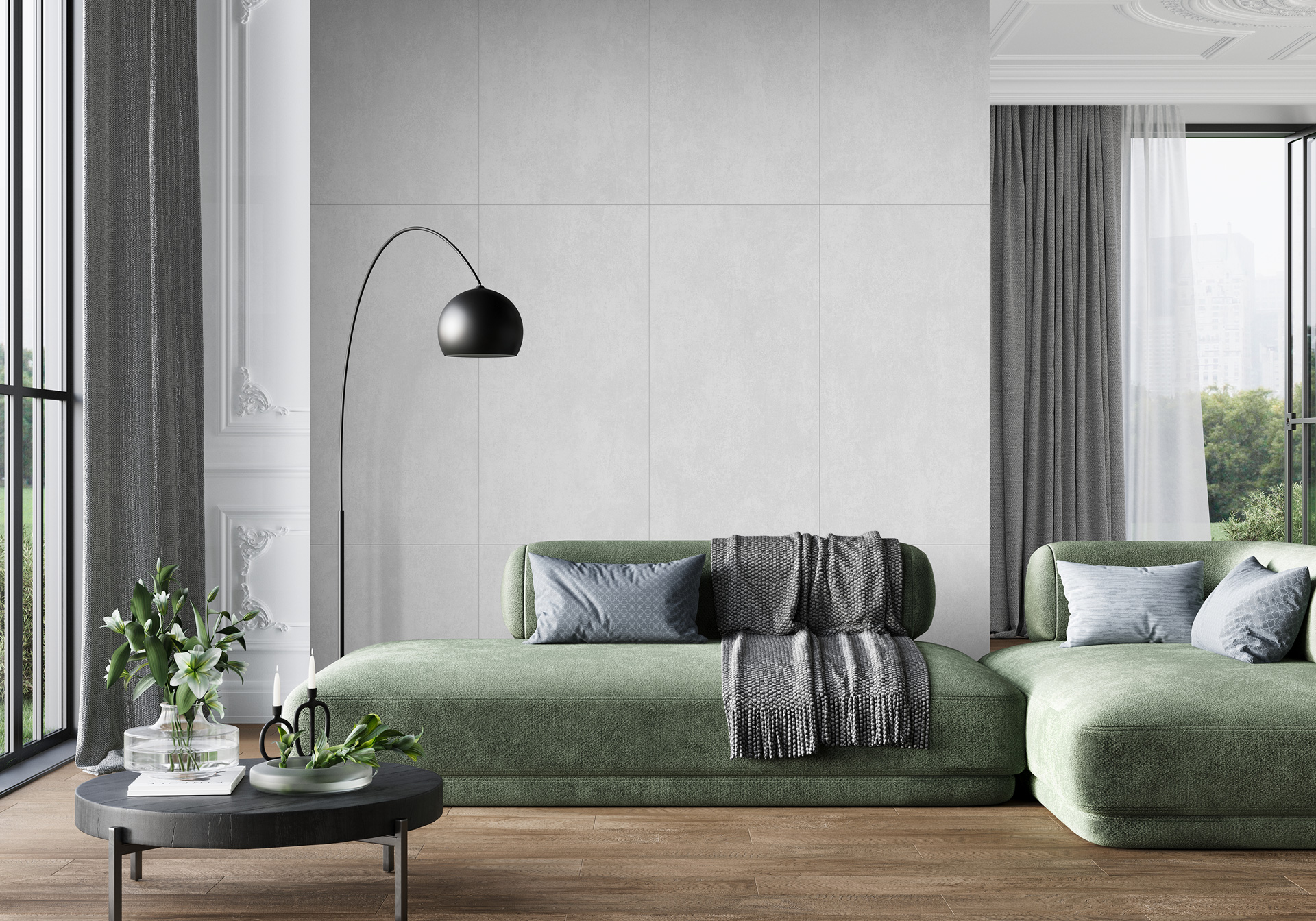 Фото в интерьере Alma Ceramica Beton Pro