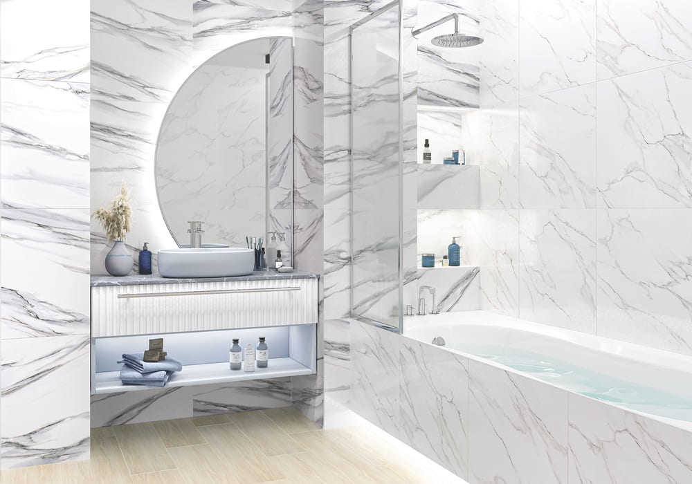 Фото в интерьере для ванной ALMA Ceramica Fusion