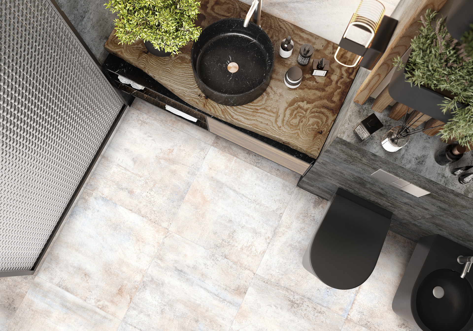 Фото в интерьере Alma Ceramica Oxide