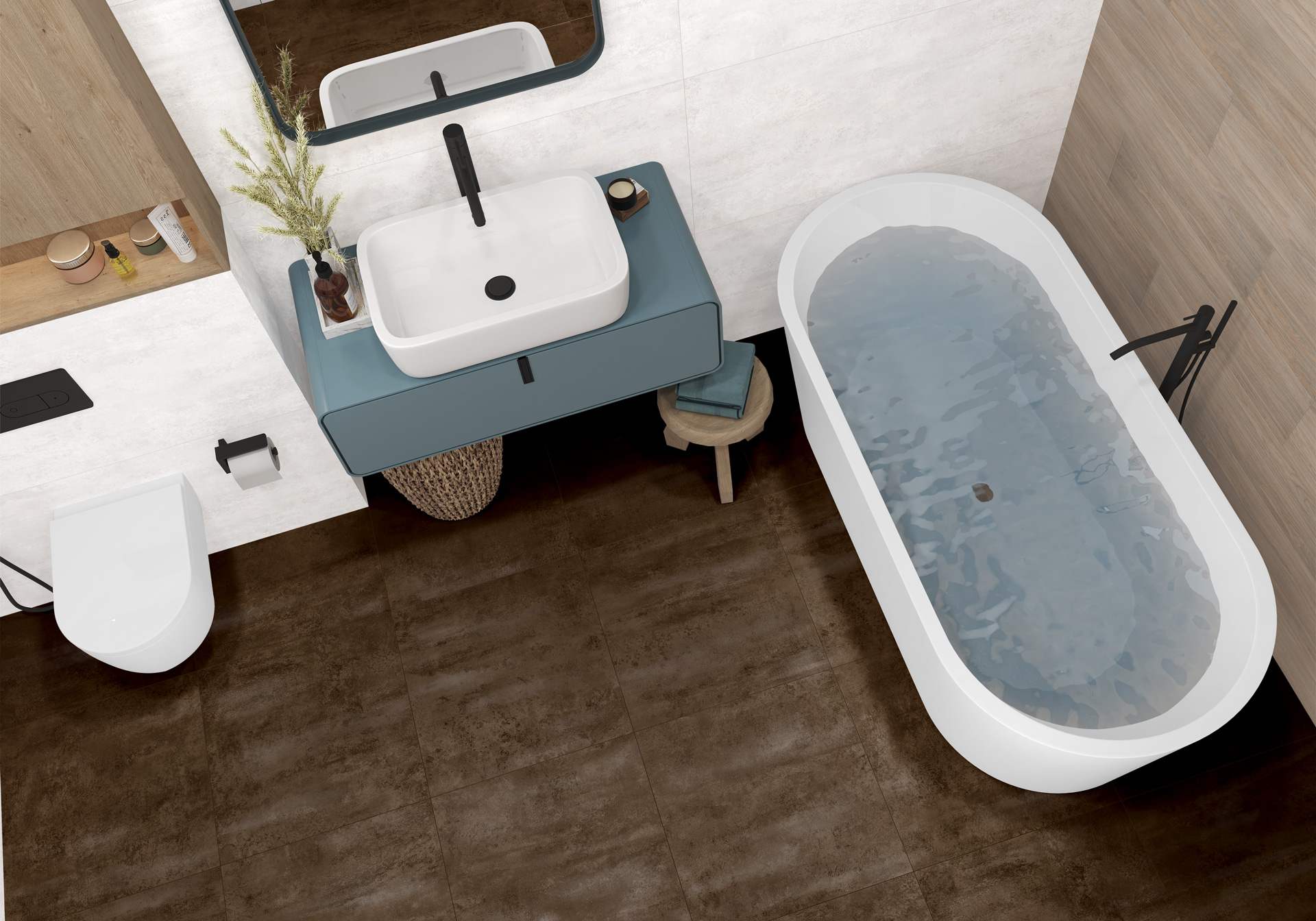Фото в интерьере Alma Ceramica Oxide