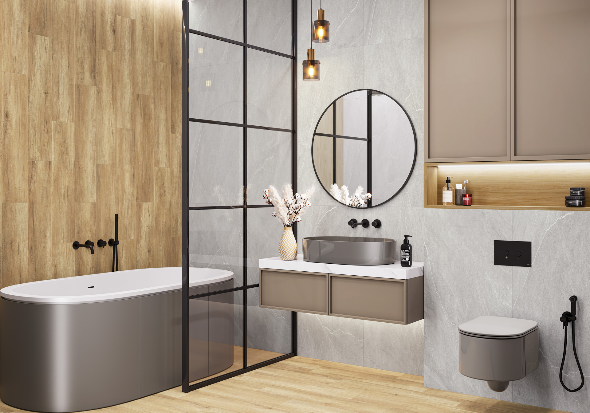 Фото в интерьере Alma Ceramica Rock Line
