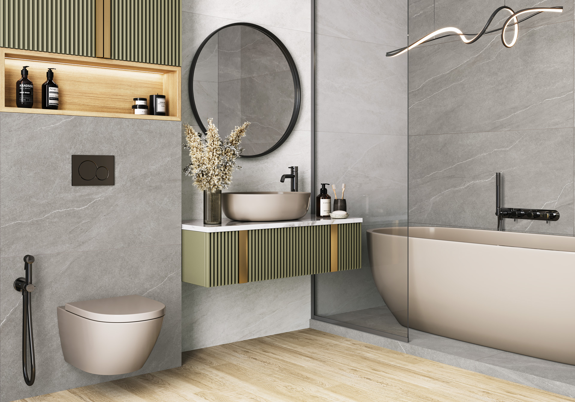Фото в интерьере Alma Ceramica Rock Line