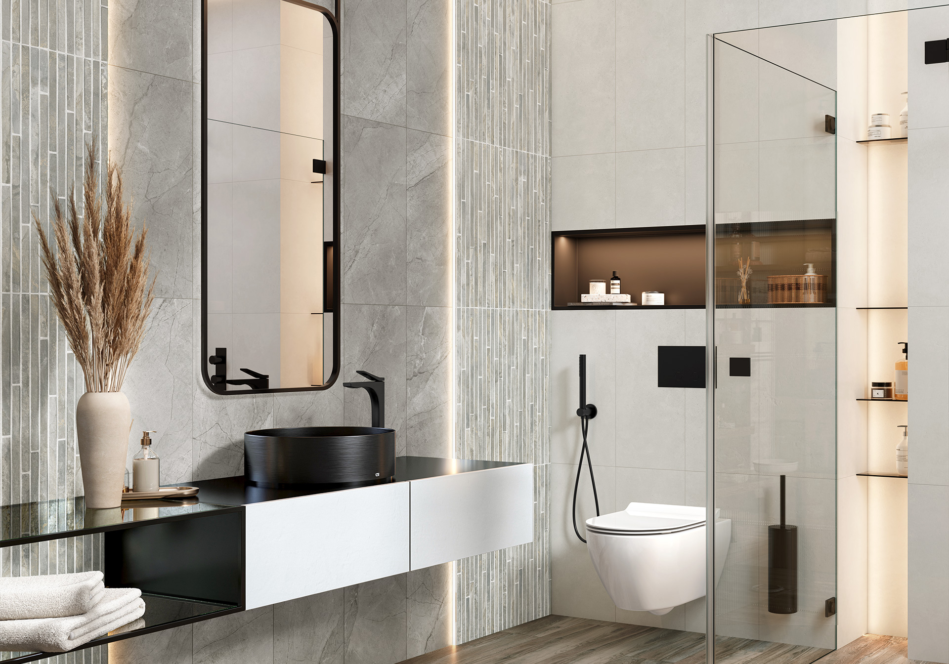 Фото в интерьере Alma Ceramica Rock Line