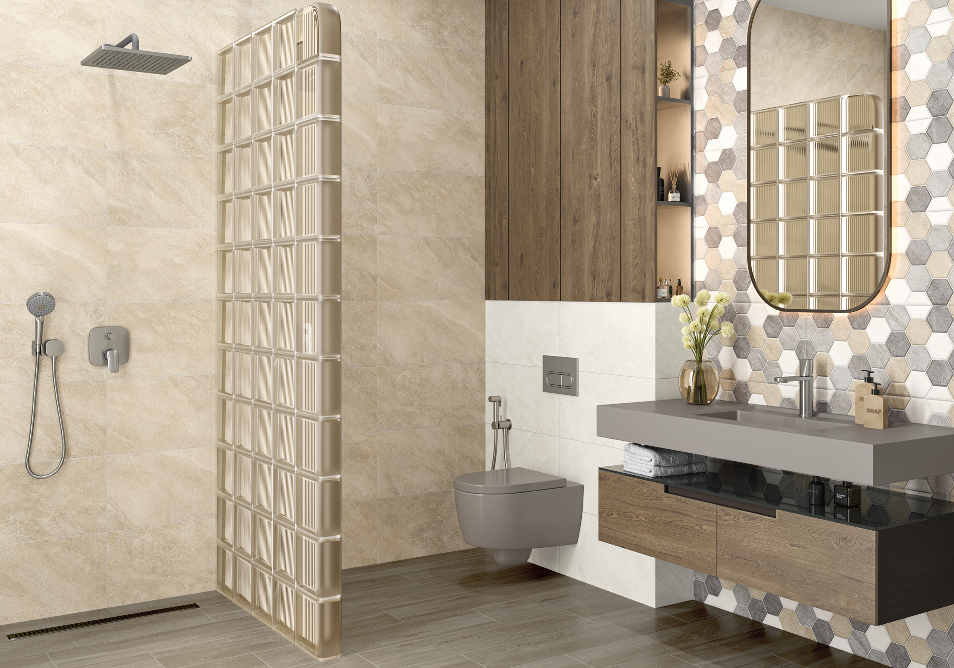 Фото в интерьере Alma Ceramica Savoy