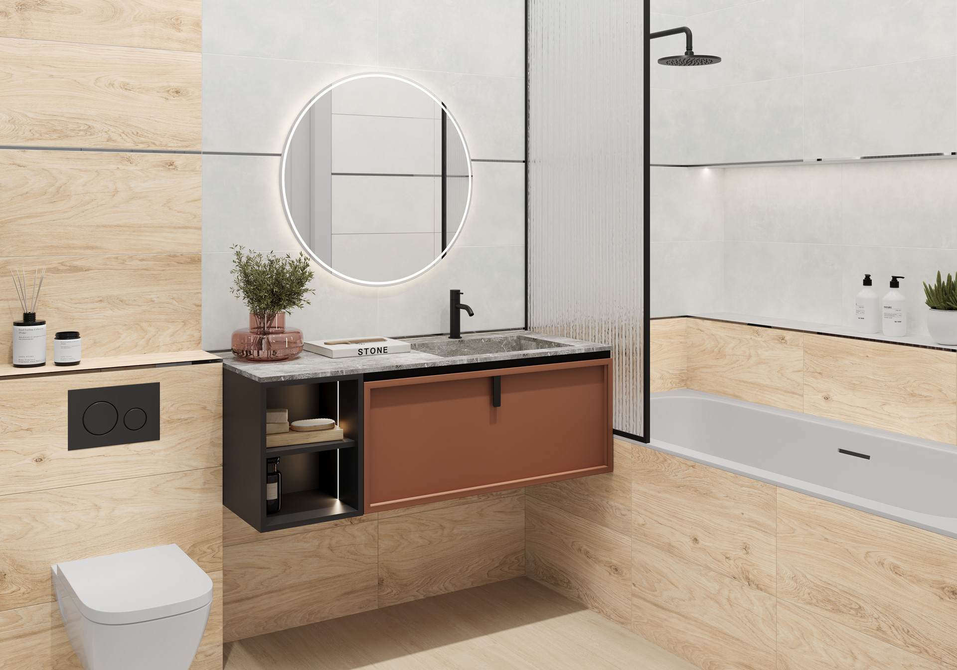 Фото в интерьере Alma Ceramica Sharp
