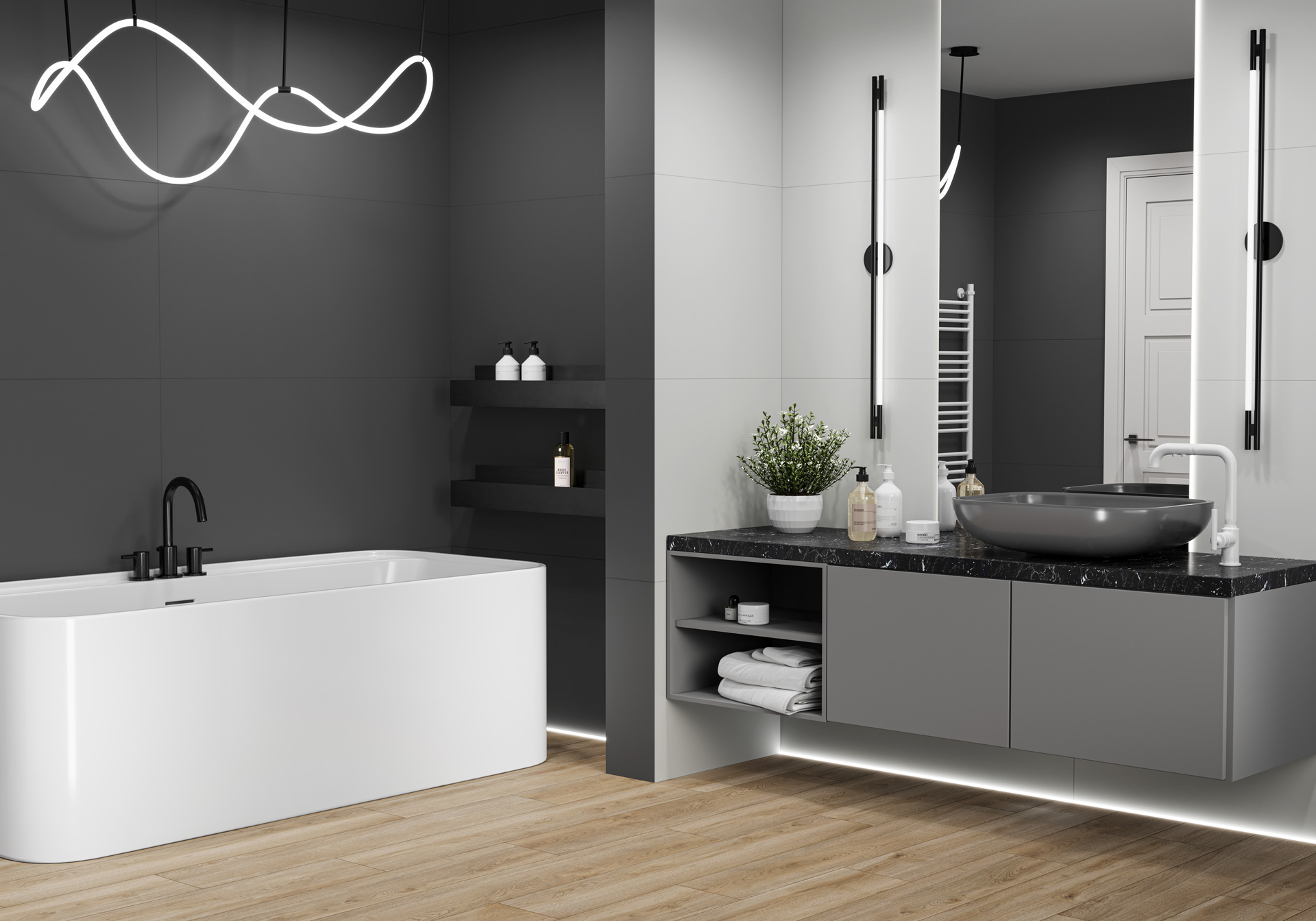 Фото в интерьере Alma Ceramica Spector