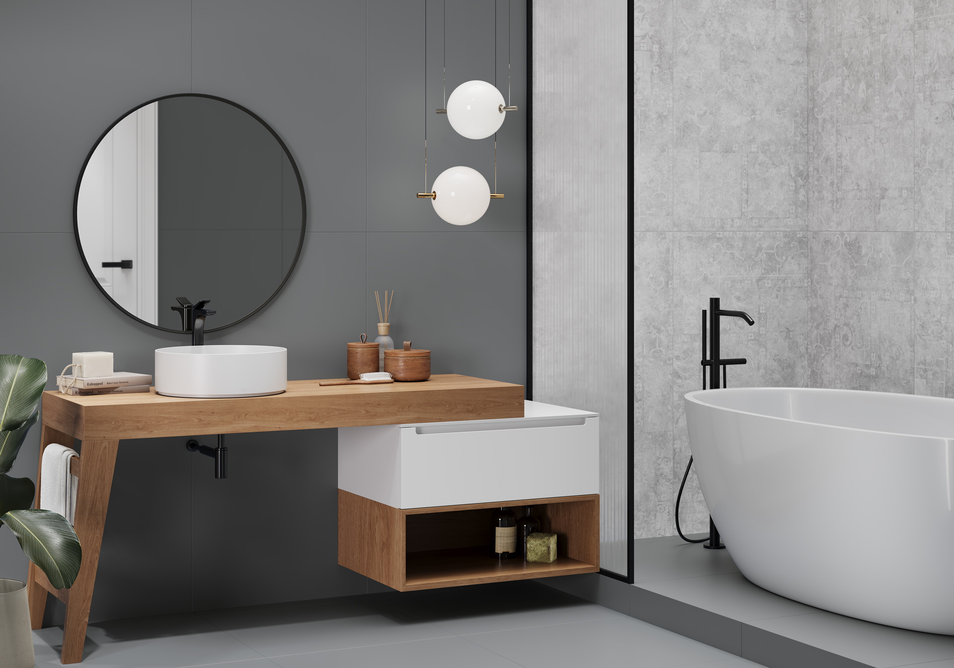 Фото в интерьере Alma Ceramica Spector