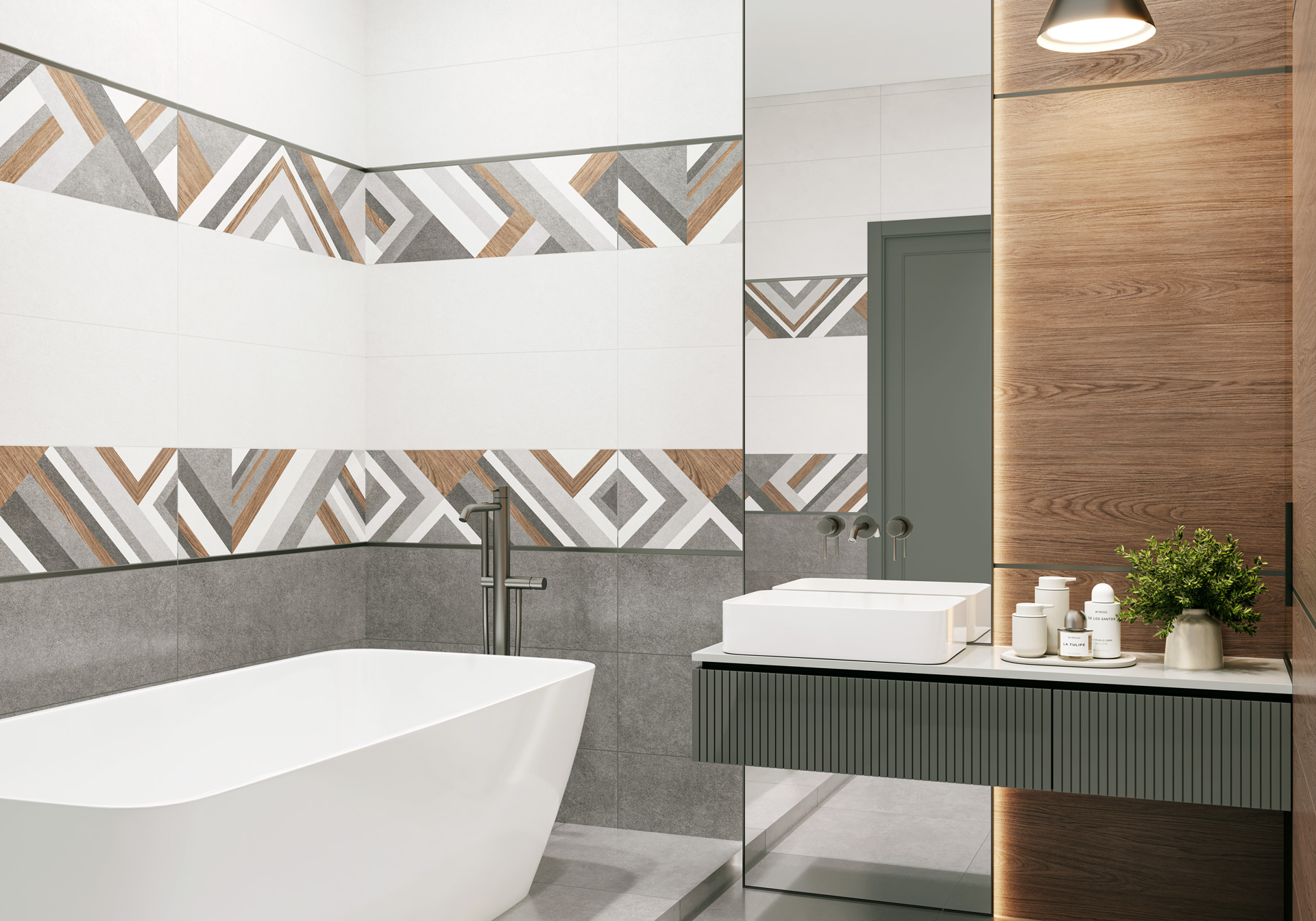 Фото в интерьере Alma Ceramica Stereo