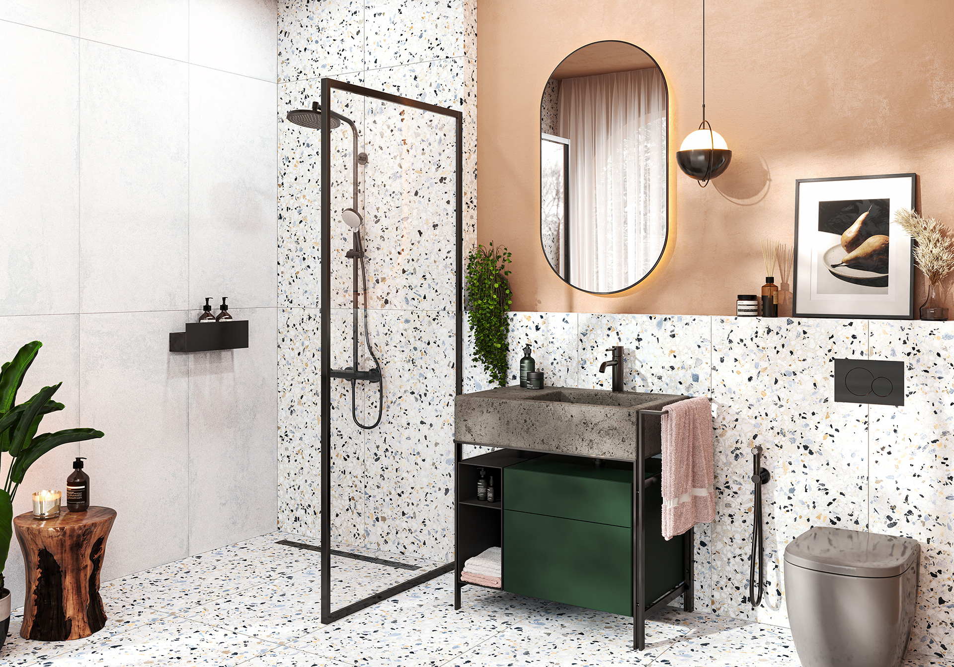 Фото в интерьере Alma Ceramica Terrazzo