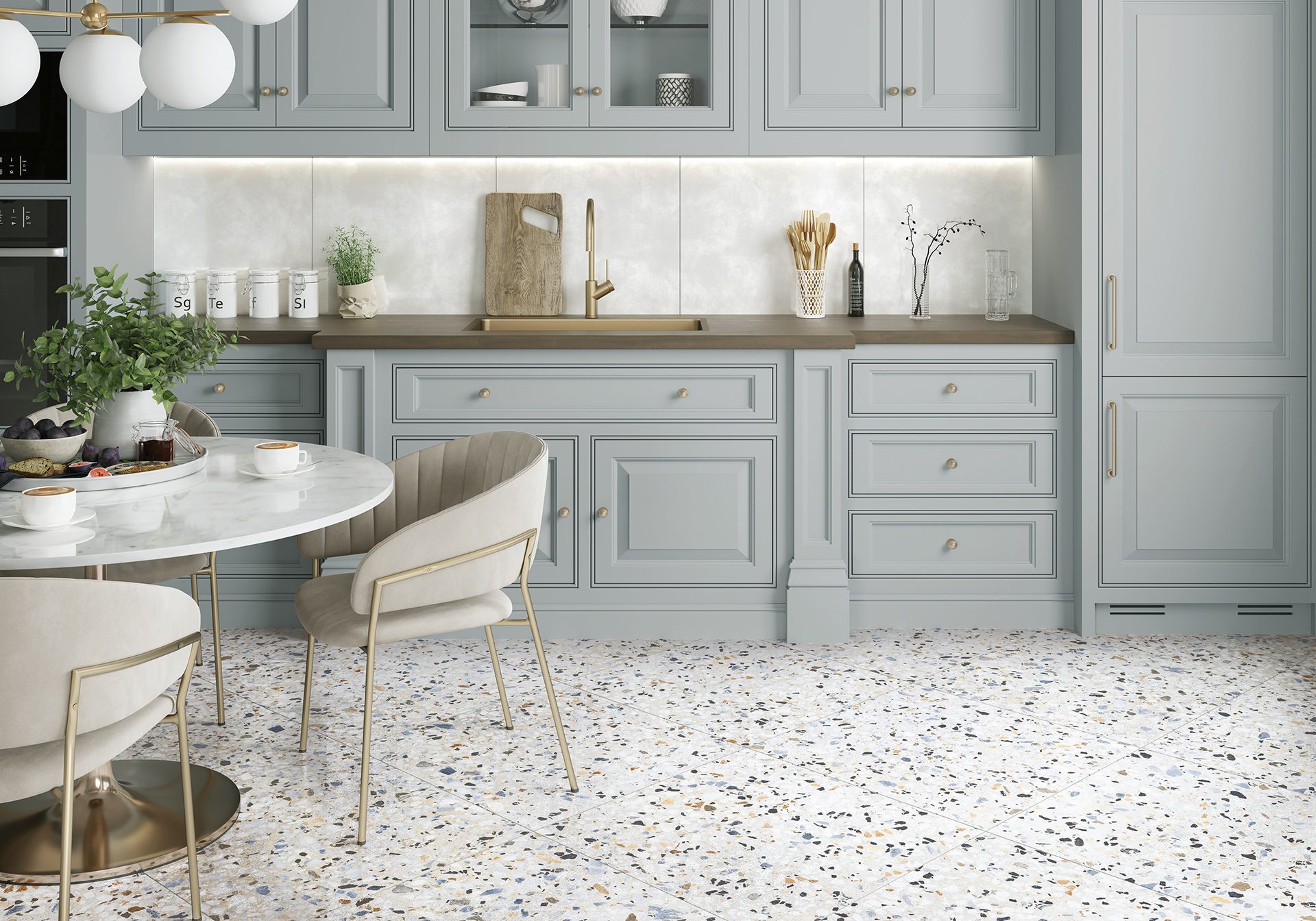 Фото в интерьере Alma Ceramica Terrazzo
