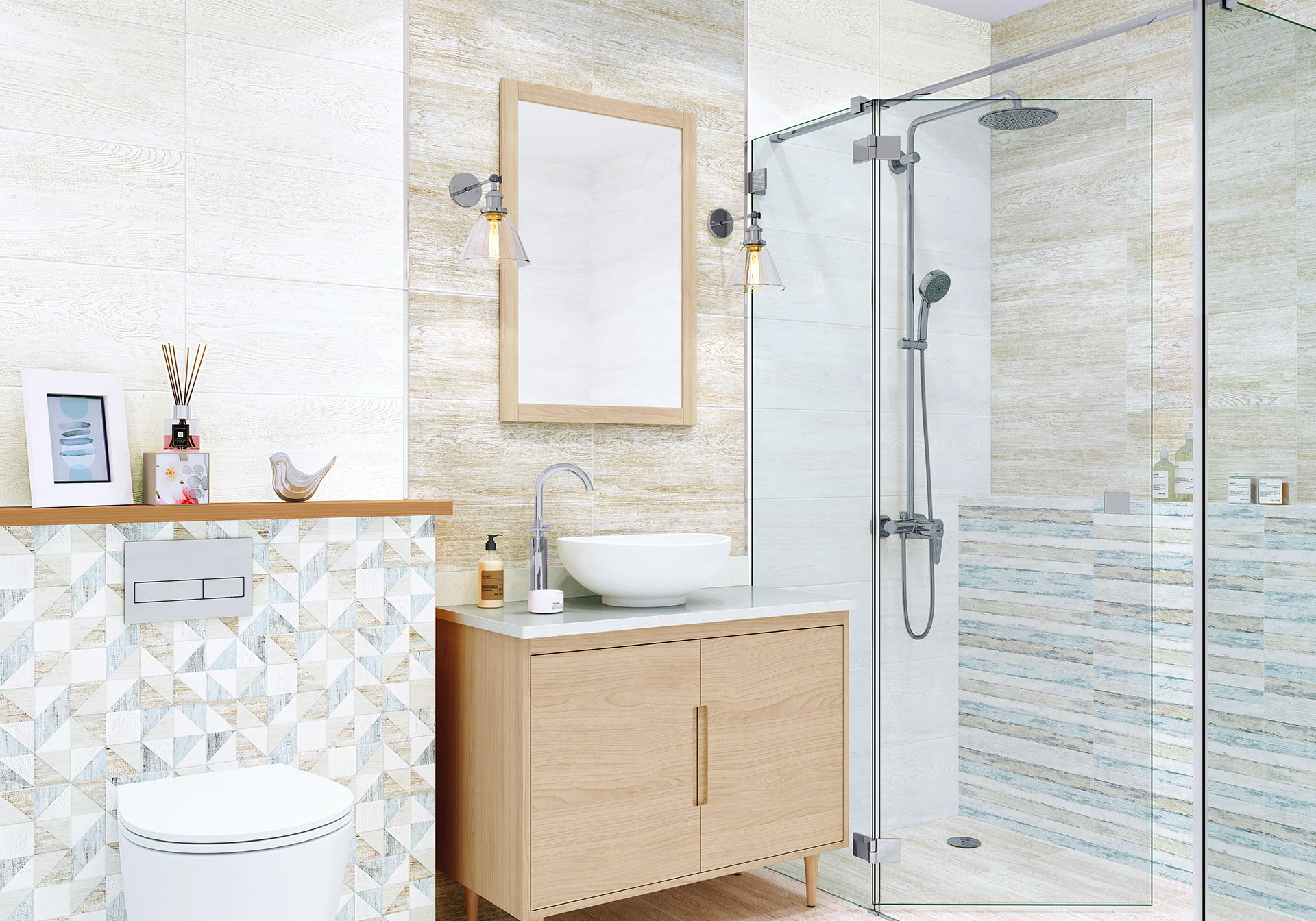 Фото в интерьере Alma Ceramica Wood