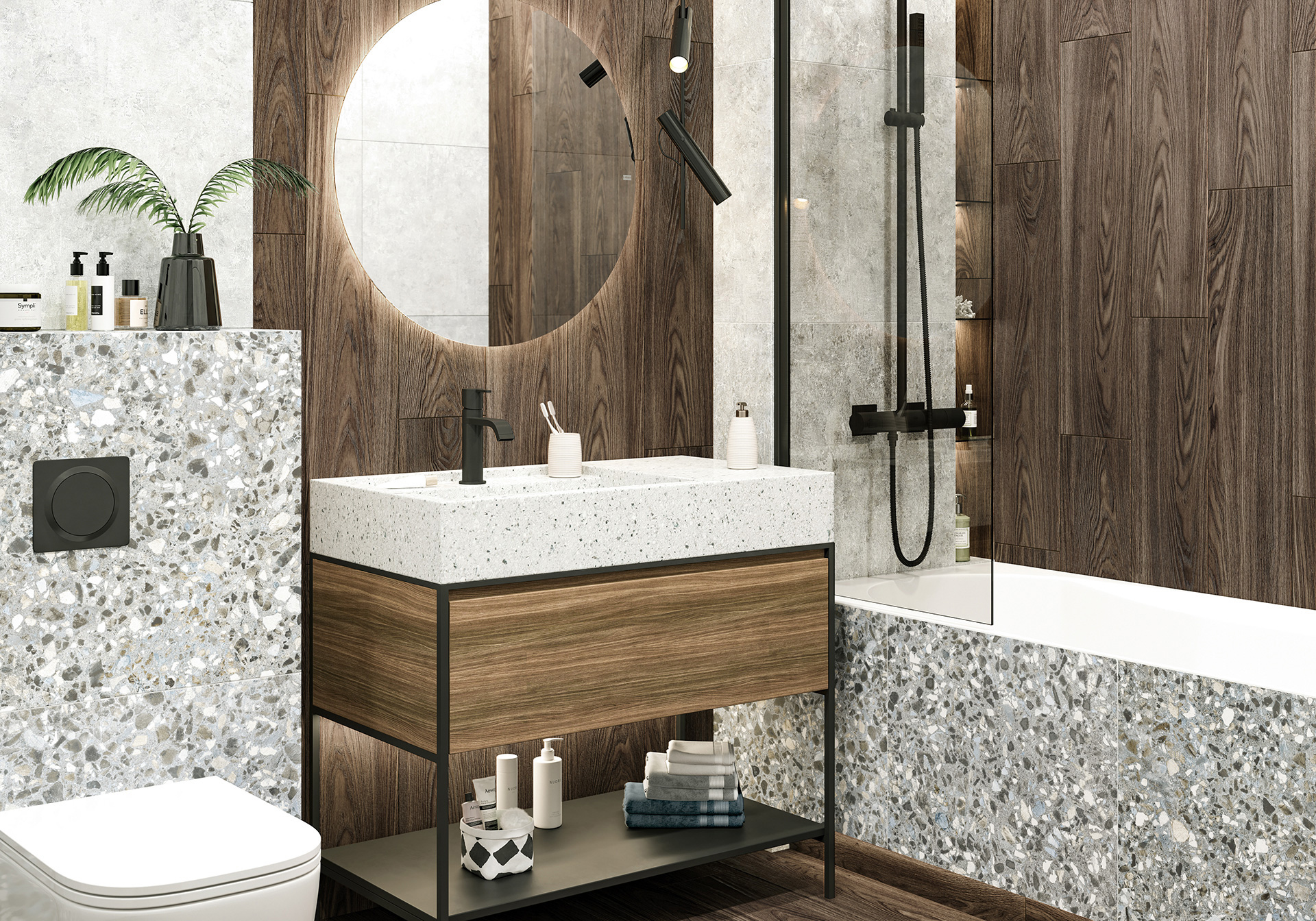 Фото в интерьере для ванной ALMA Ceramica Andora