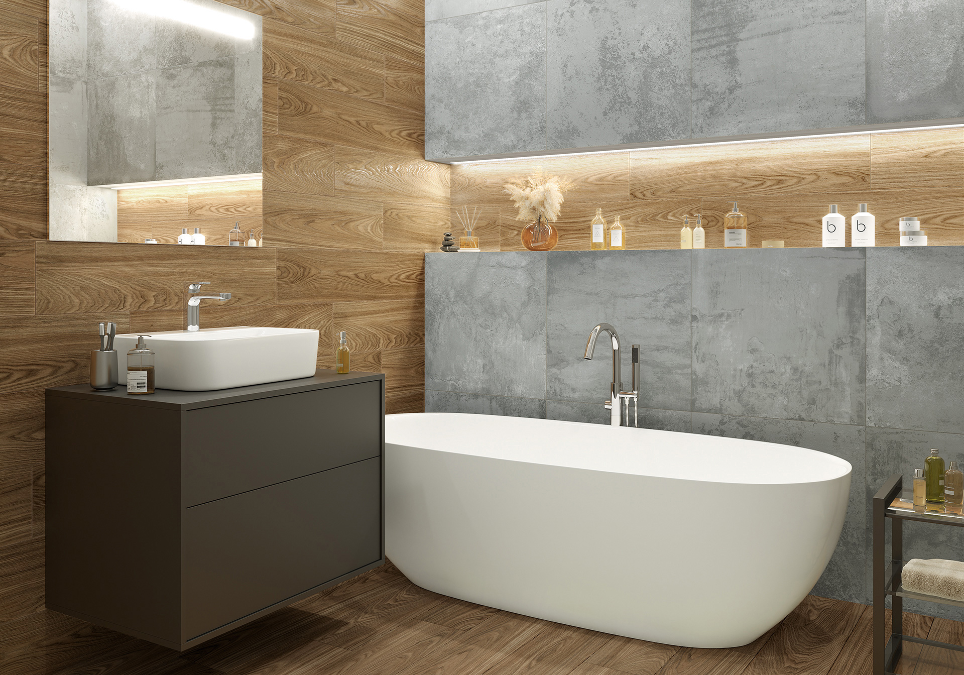 Фото в интерьере для ванной ALMA Ceramica Andora