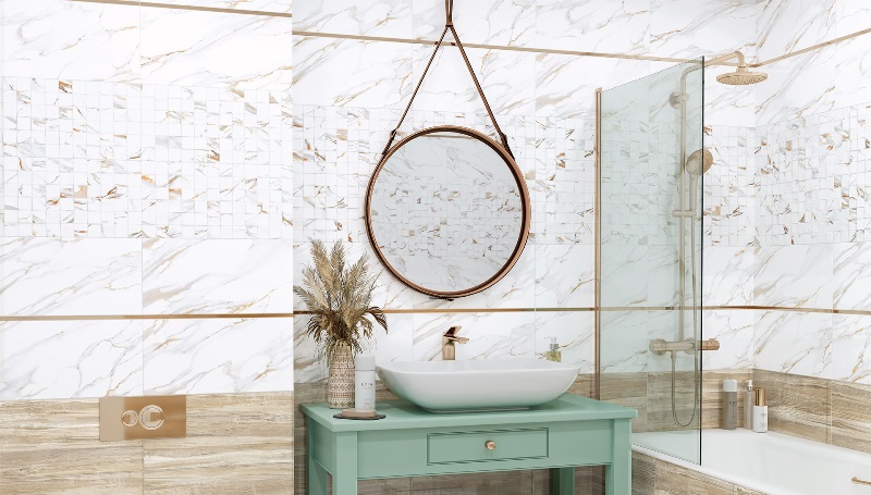 Фото в интерьере для ванной ALMA Ceramica Dakota