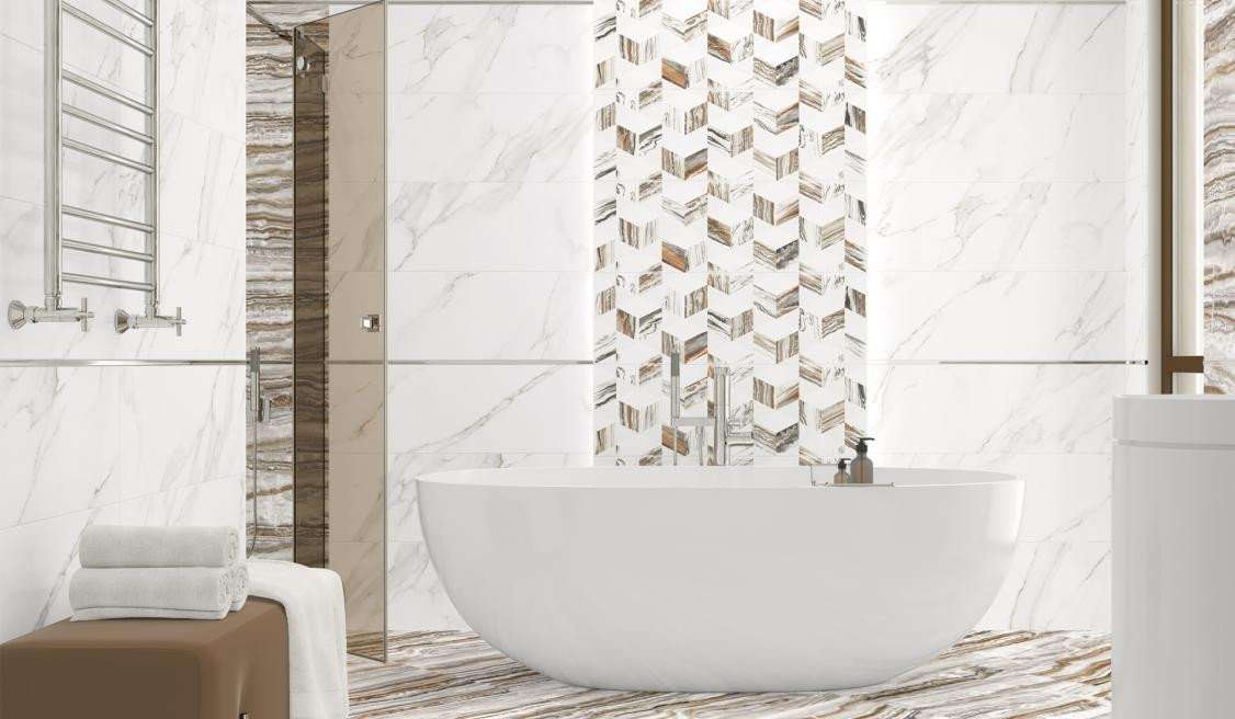Фото в интерьере для ванной ALMA Ceramica Fluid Art