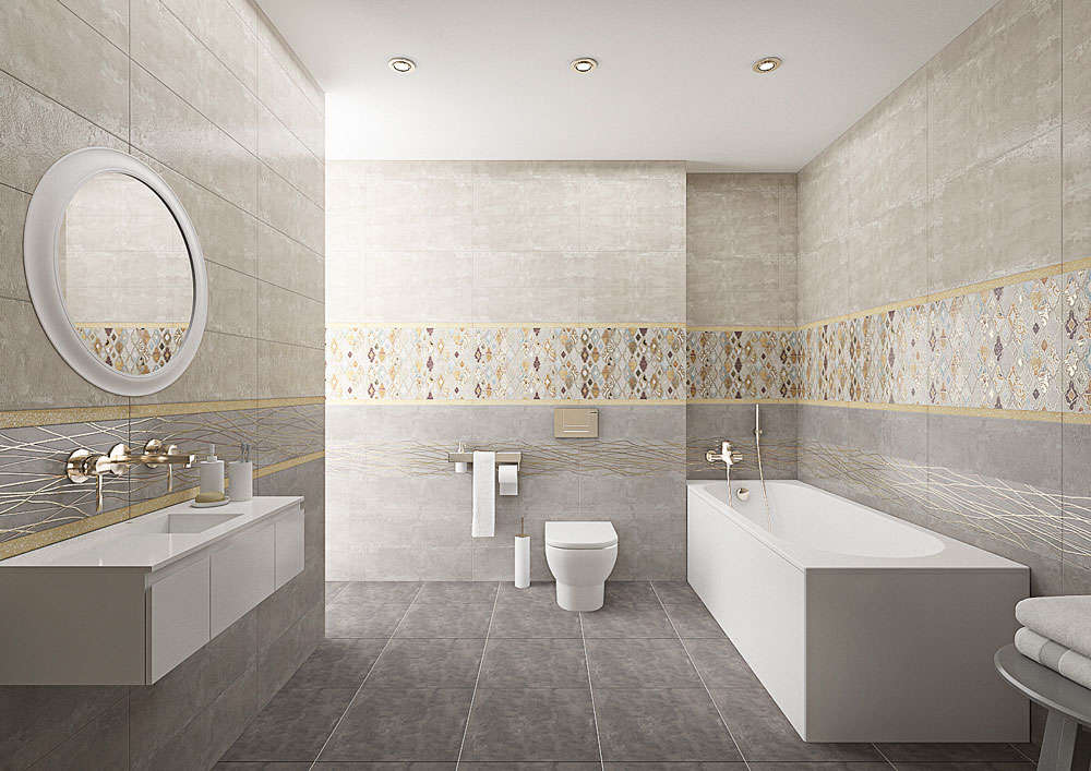 Фото в интерьере для ванной ALMA Ceramica Greys