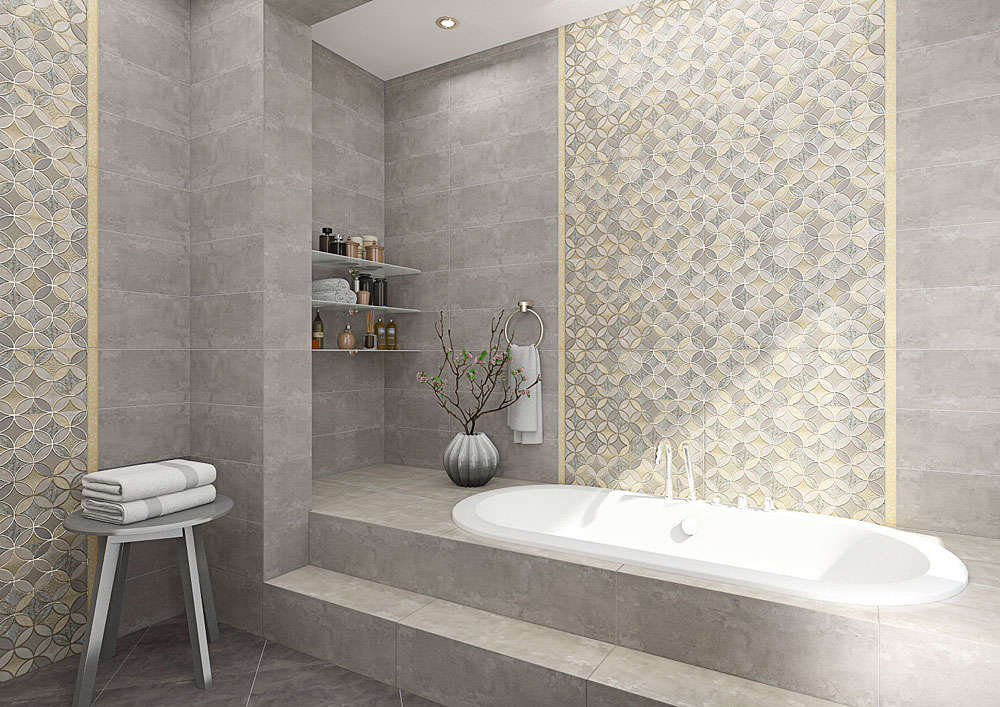 Фото в интерьере для ванной ALMA Ceramica Greys