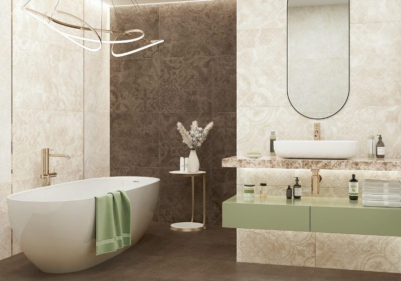 Фото в интерьере для ванной ALMA Ceramica Ricci