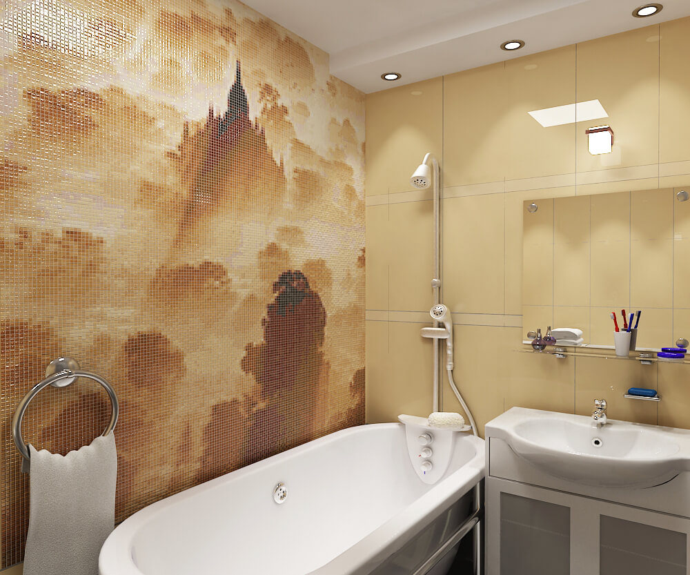 Фото в интерьере для ванной Antica Mosaic Пейзажи