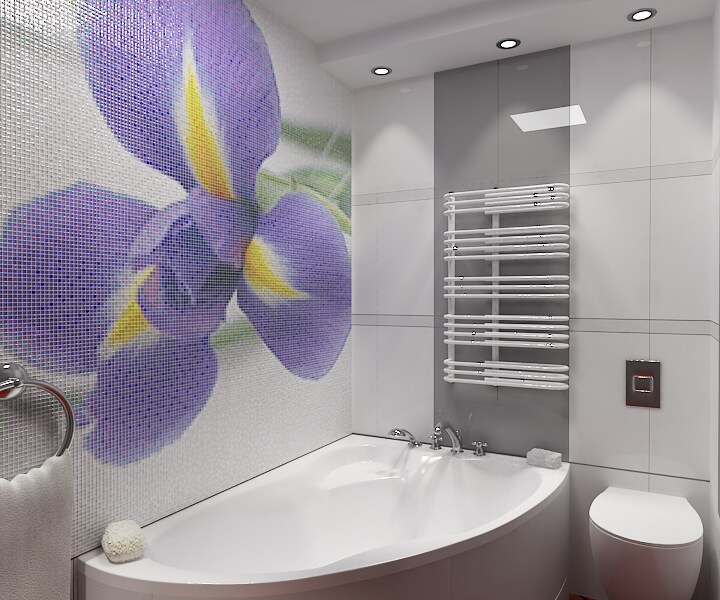 Фото в интерьере для ванной Antica Mosaic Ванные