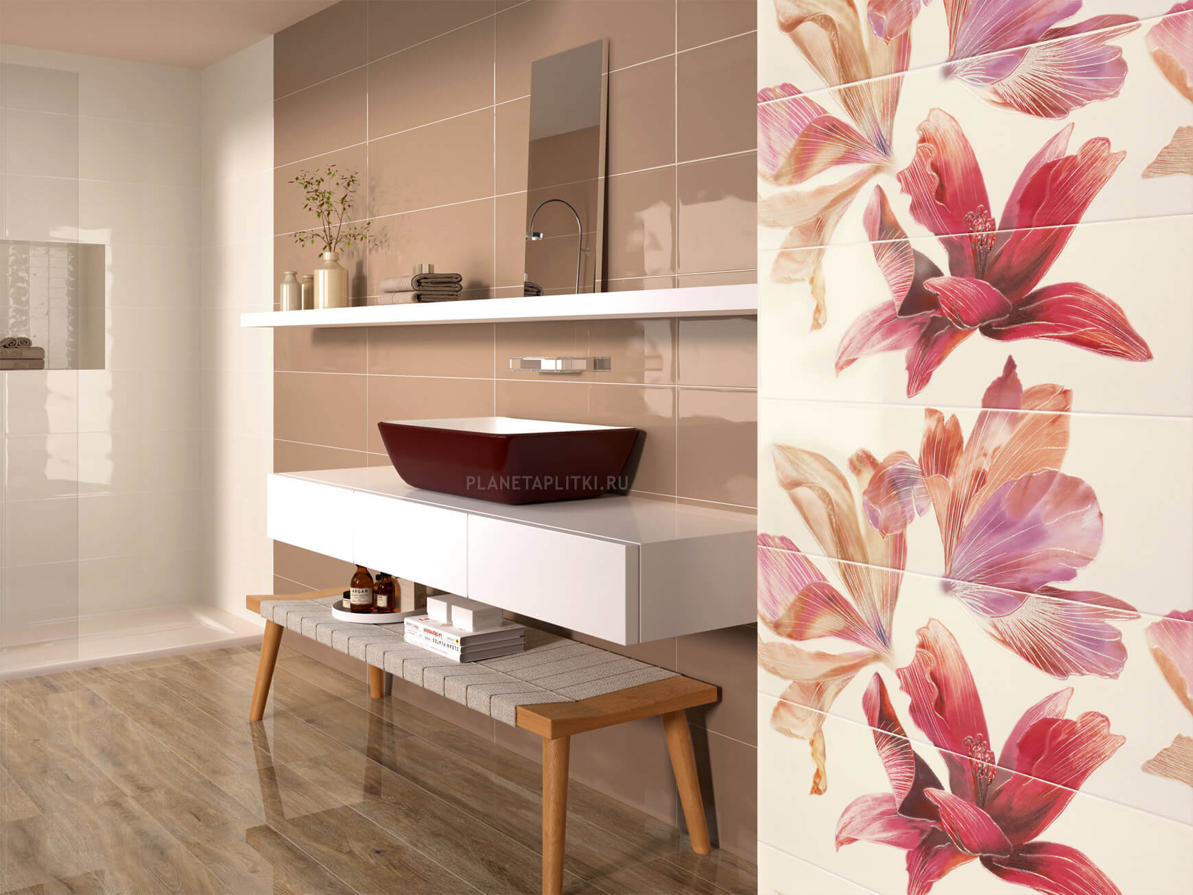 Фото в интерьере для ванной APE Ceramica Bloom