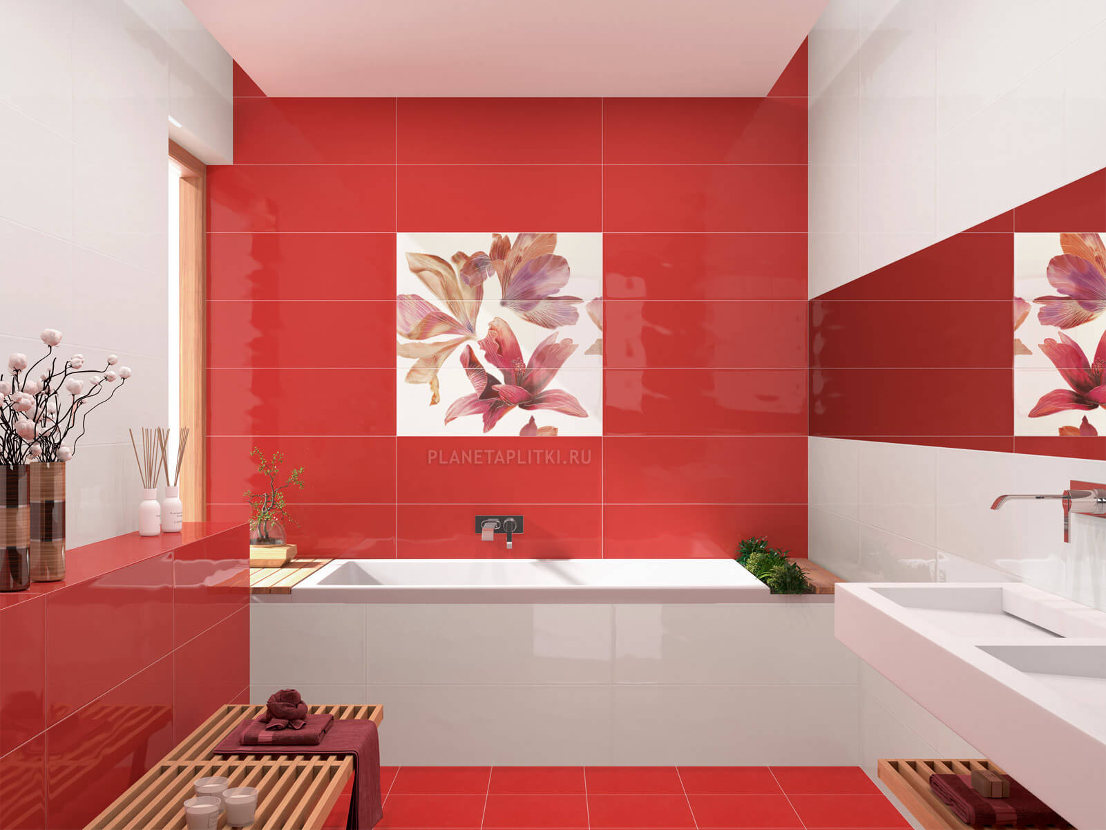 Фото в интерьере для ванной APE Ceramica Bloom