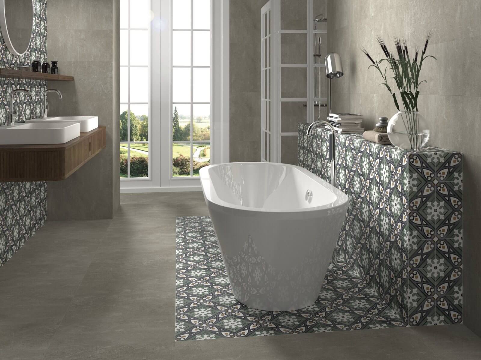 Фото в интерьере для ванной APE Ceramica Floriane