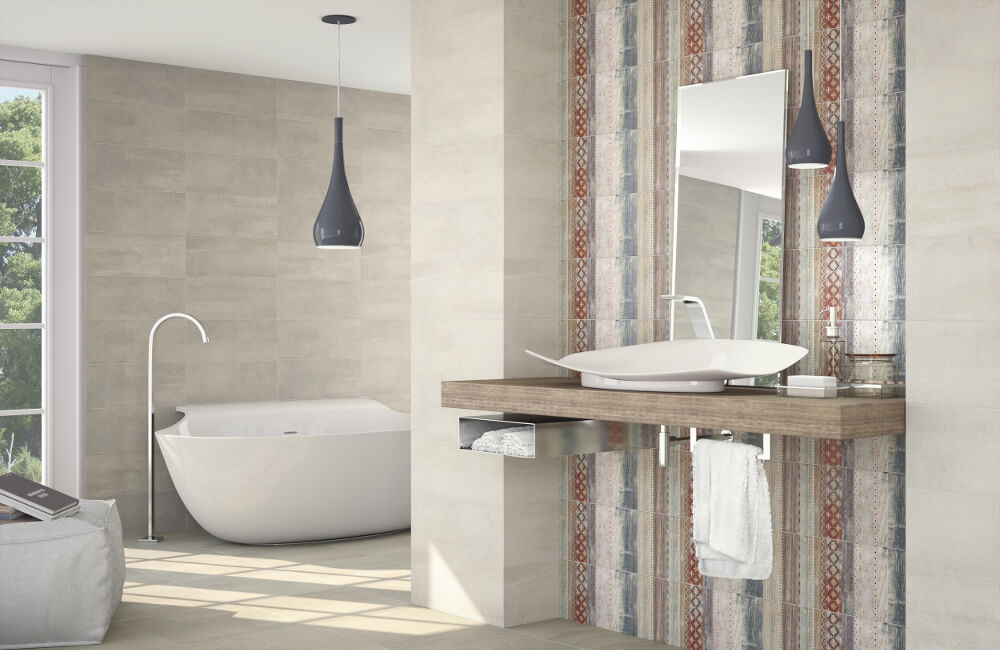 Фото в интерьере для ванной APE Ceramica Linate grey