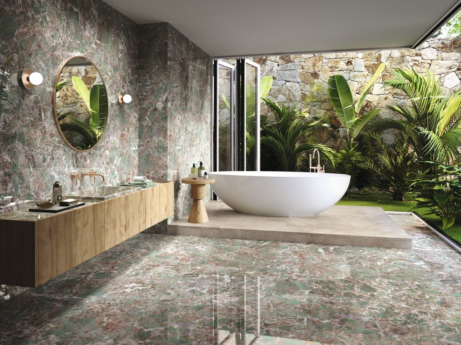 Фото в интерьере для ванной APE Ceramica Marbles21