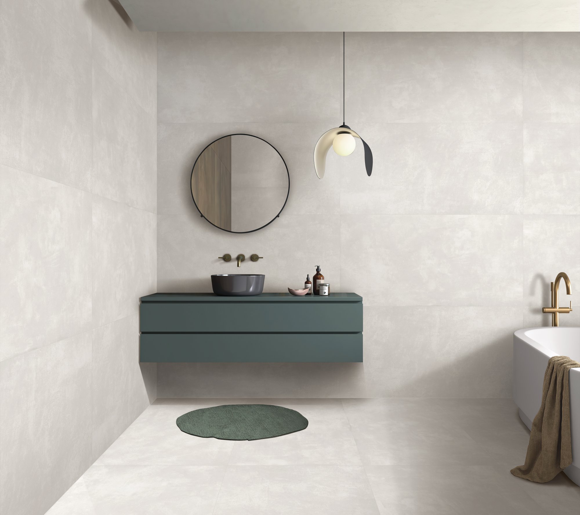 Фото в интерьере для ванной Arcadia Ceramica Cementum