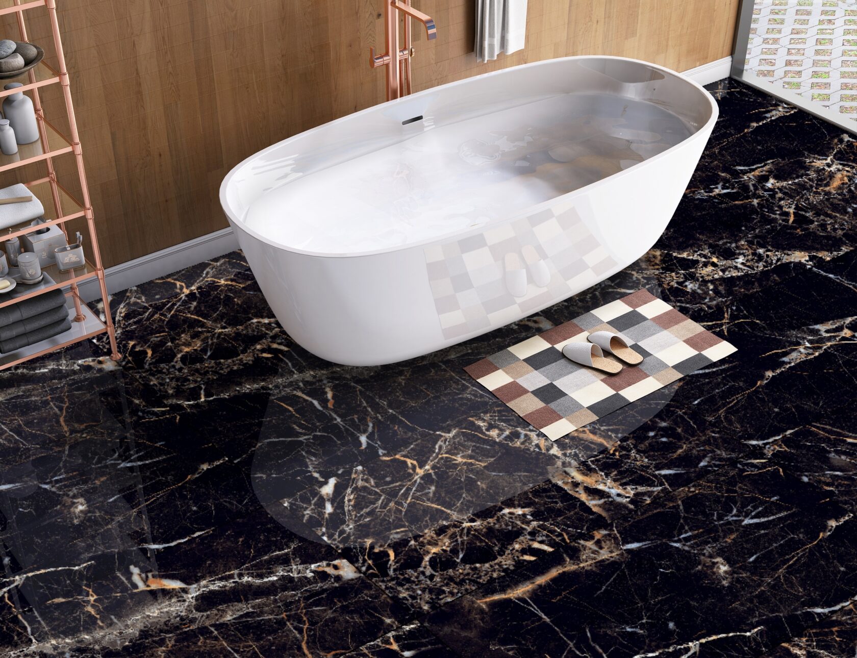 Фото в интерьере для ванной Arcadia Ceramica Torino Black
