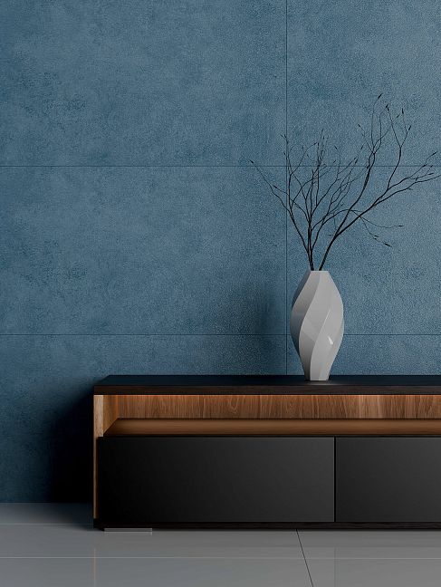 Матовый Art Natura Ceramica Керамогранит Art Natura Moderno Stucco Blue Matt 60x120 — фото 2