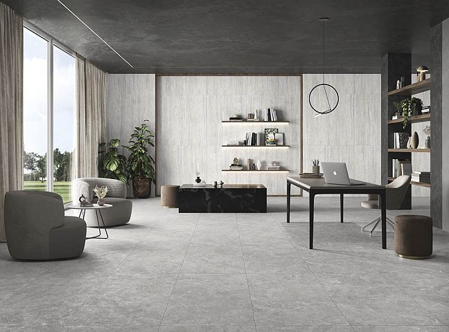 Матовый Art Natura Ceramica Керамогранит Art Natura Travertino Bianco 60x120х0,9 relief matt — фото 2