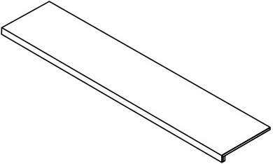 Матовый Керамогранит Ступень Atlas Concorde Forte Dei Marmi Rock Tiffany White Scalino Frontale 33x160