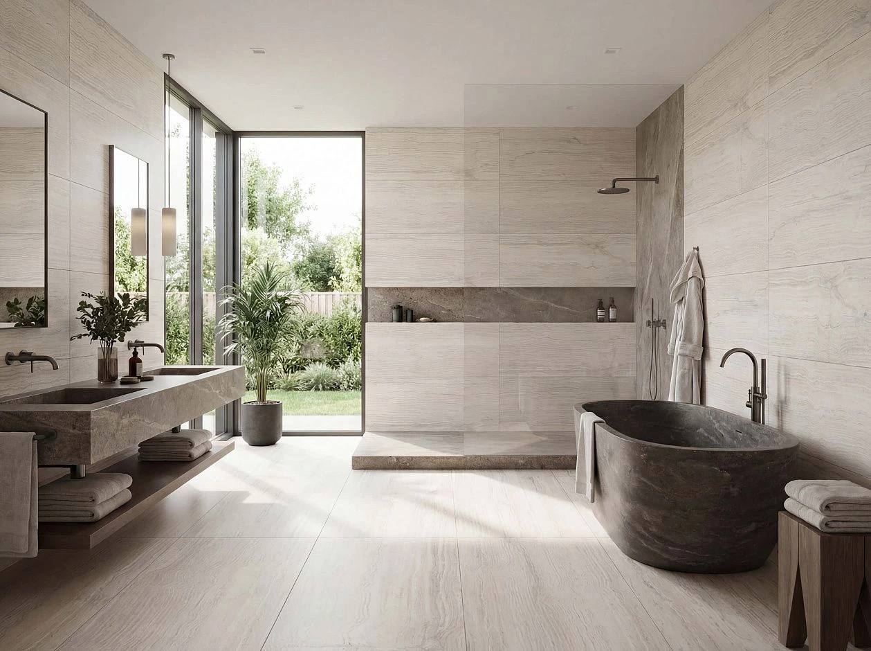 Фото в интерьере Basconi Home Travertine Ivory