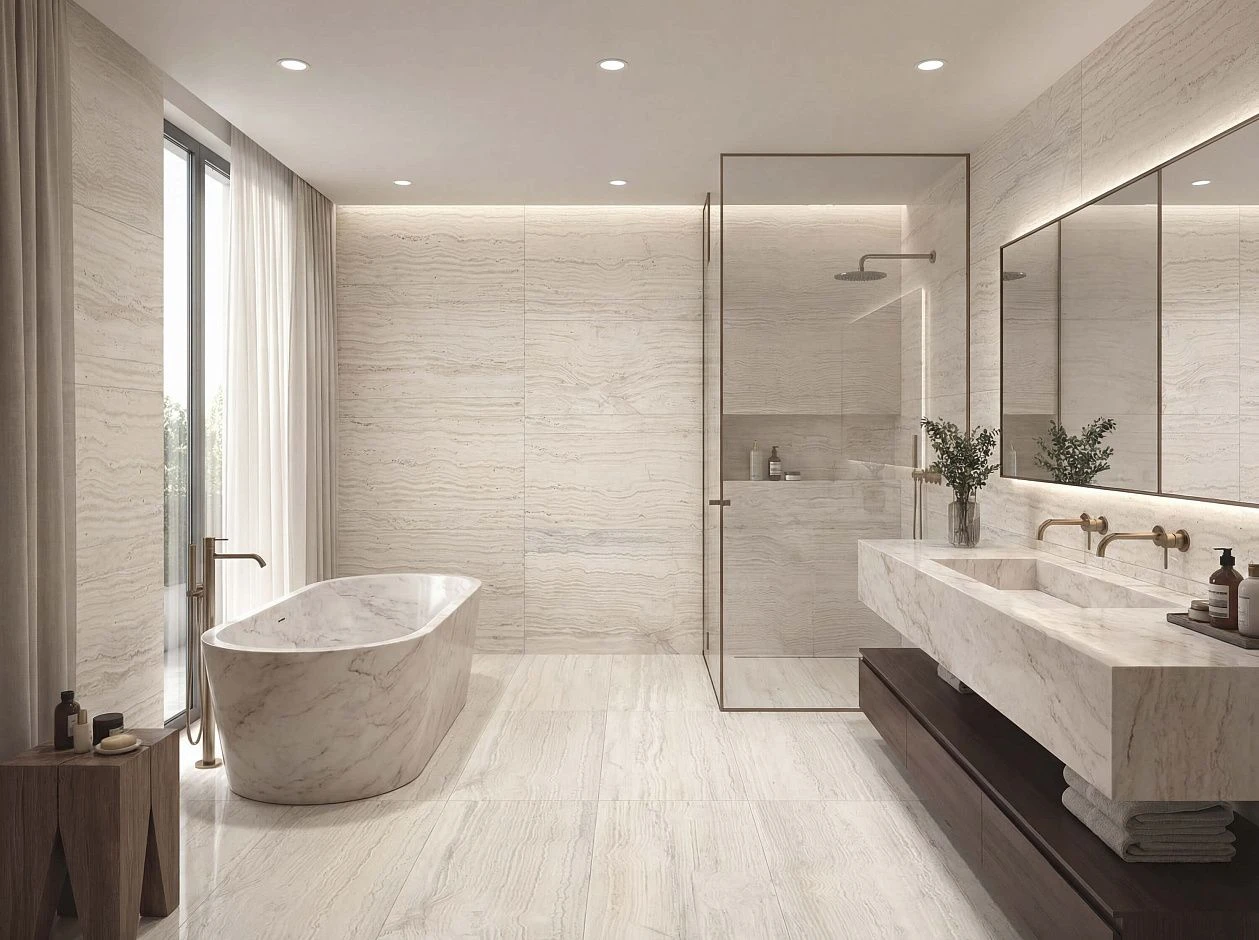 Фото в интерьере Basconi Home Travertine Ivory