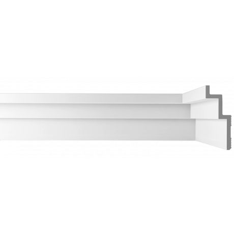 Плинтусы потолочные Bello Deco Карнизы потолочные Карниз потолочный К13 Н 100-40 4x200 — фото 2