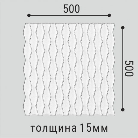 3D панели из полимера Bello Deco Стеновые панели Стеновая панель СП 17 50x50 — фото 5