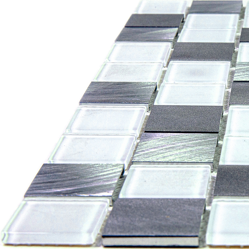 Керамическая Bonaparte Мозаика стеклянная Titan Silver 31x31 — фото 3