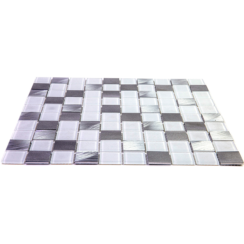 Керамическая Bonaparte Мозаика стеклянная Titan Silver 31x31 — фото 6