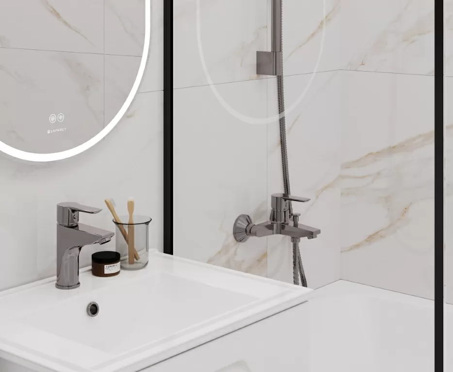 Фото в интерьере Ceradim Calacatta Regal Gold