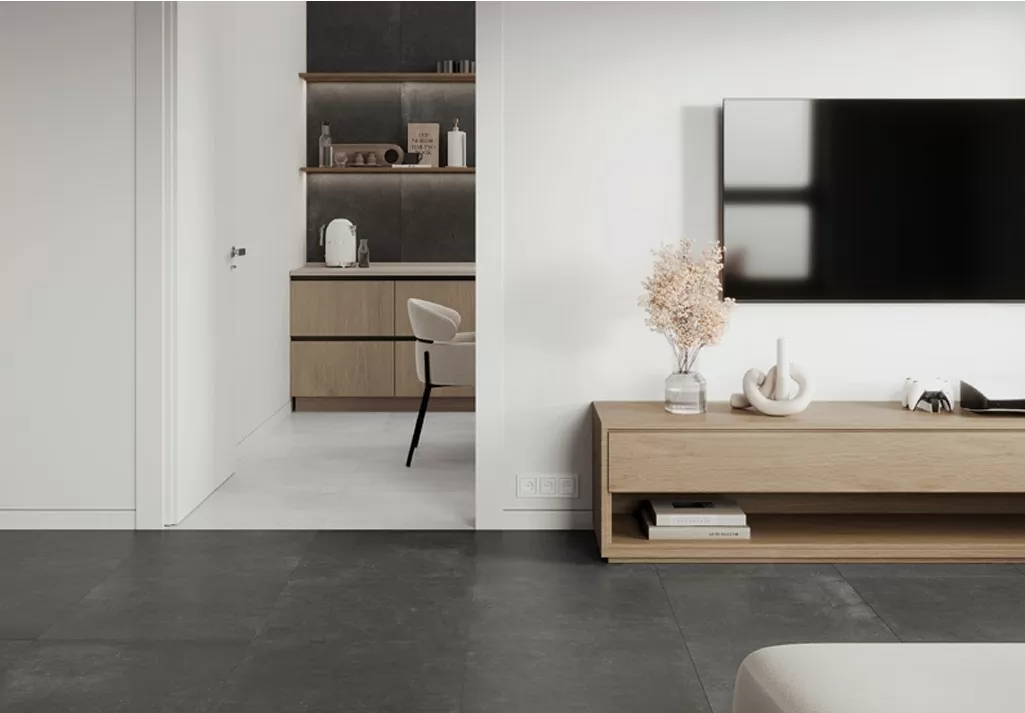 Фото в интерьере Ceradim Cement Strength Graphite