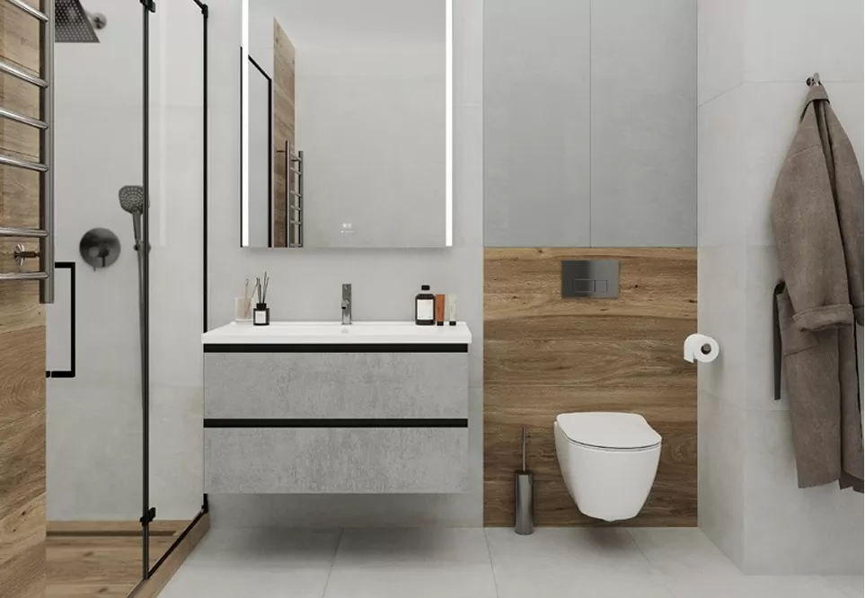 Фото в интерьере Ceradim Cement Strength Grey