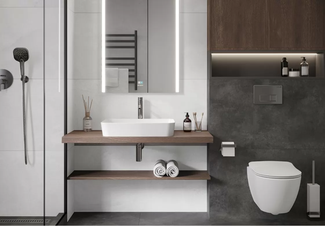 Фото в интерьере Ceradim Concrete Mystic Silver